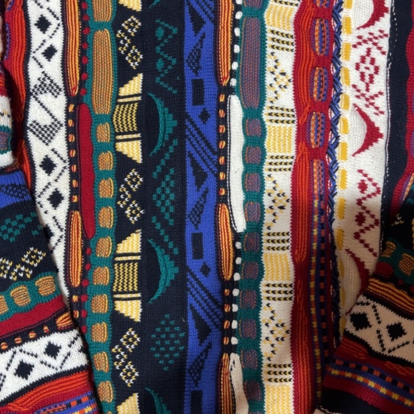 RARE Vintage Coogi-style Cotton Traders Textured Knit Sweater | Large - Picture 6 of 6